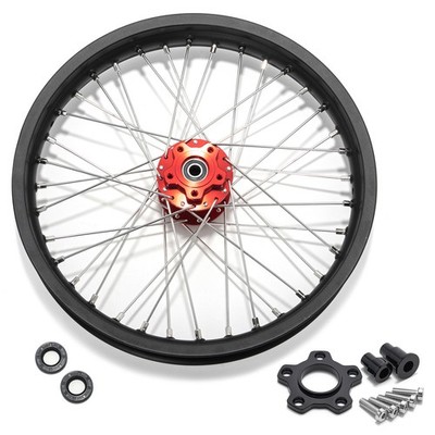 TARAZON 19''x1.6'' Spoked Rear Wheel Red Hub Rim For Beta Explorer For Apollo RFN