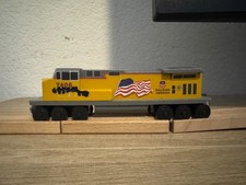 Whistle Wooden Train UP C45ACCTE/ES44AC 7405 Wooden Train (Yellow, Red) Whistle Wooden Train UP C45ACCTE/ES44AC 7405 Wooden Train (Yellow, Red) - Image 1