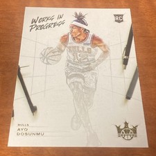 2021-22 Panini Court Kings Works in Progress Ayo Dosunmu #13 Rookie RC