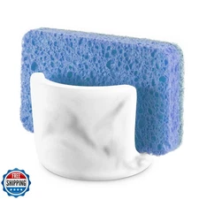 FOWSEEK Diatomite Sponge Holder for Kitchen Sink, Water Absorbing Stone Dryin