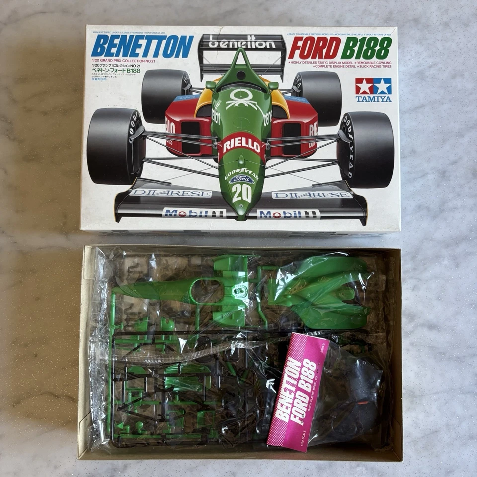 TAMIYA - GRAND PRIX COLLECTION - 1:20 BENETTON FORD B188 - NUOVO COMPLETO - Immagine 2 di 3