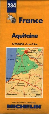 Straßenkarte: Aquitanien Nr. 234 - Kollektiv - V2244691