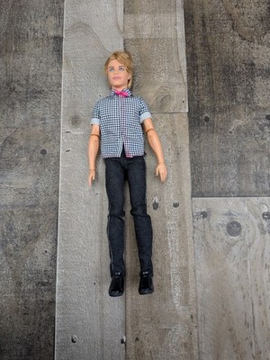 2009 Fashionista Ken Cutie Blue Eye Doll Articulated Barbie Mattel