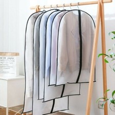 2 X Clothes Hanging Dust Cover Garment Dress Suit Protector Case Organizer