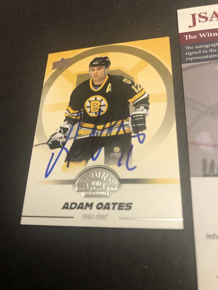 JSA 2023-24 Signed Upper Deck Bruins Centennial #35 Autographed Adam Oates 610 - Image 2 of 4