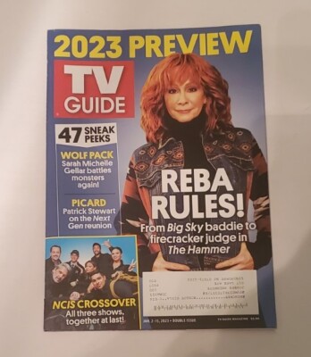 January 2-15 2023 TV Guide Preview Reba McEntire, Picard, NCIS
