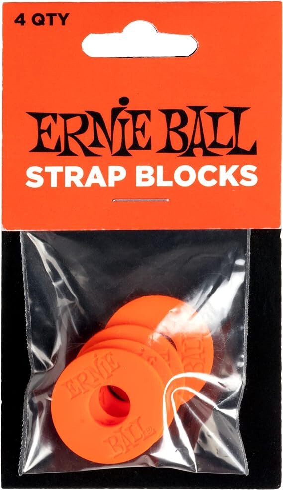Ремешки Ernie Ball Strap Blocks 4 упаковки - Кроваво-оранжевый 3390₽