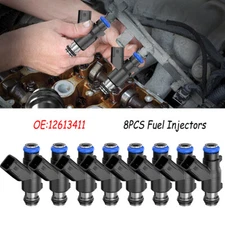 8X Fuel Injectors For ACDelco GMC Chevrolet 4.8L 5.3L 6.0L 12613411 US