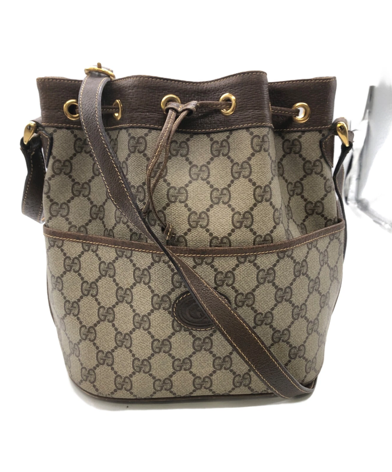 Sac bandoulière Gucci cordon beige GG Supreme du Japon