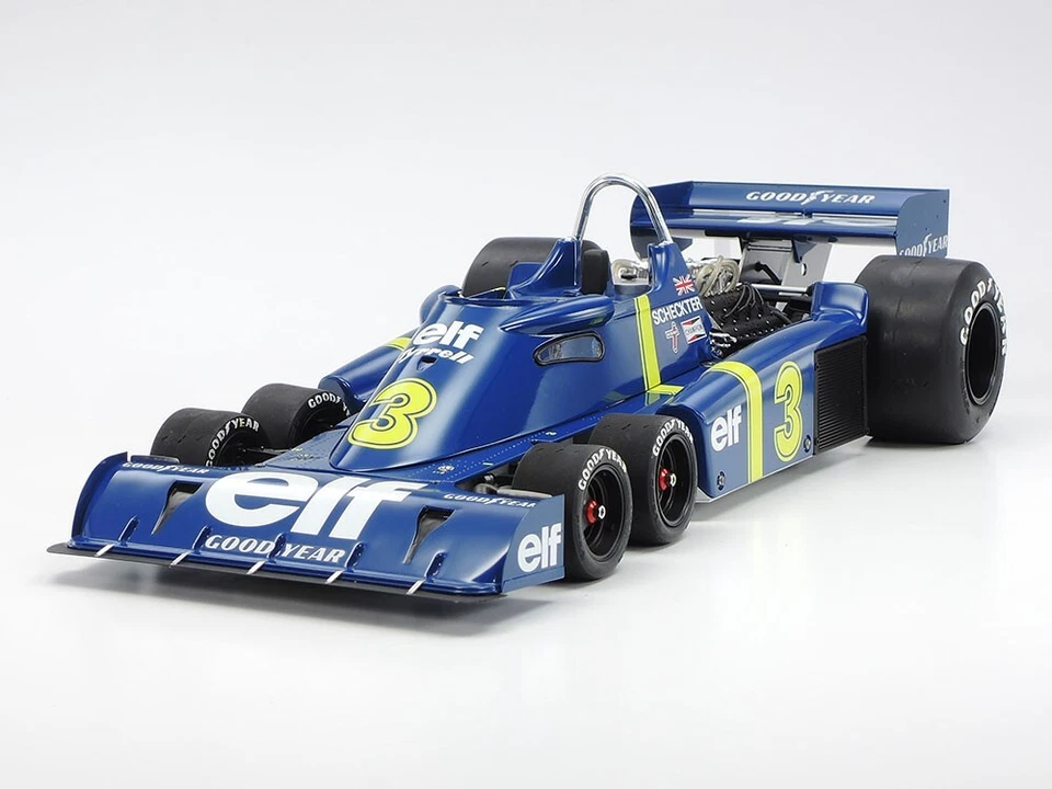 Tamiya 12036 F1 Gara Auto - 1975 Tyrrell P34 Sei Wheeler 1:12 Scala Plastica Kit - Immagine 2 di 4