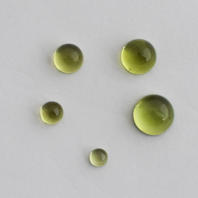 Peridot Rund Cabochon - 3 mm 4 mm 5 mm 6 mm 7 mm, Klasse AA, zur Schmuckherstellung