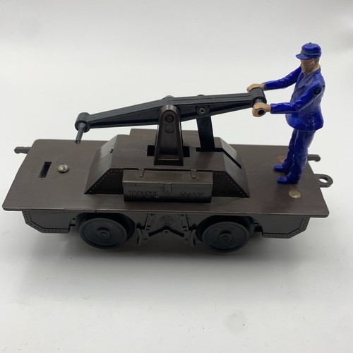 1950's VINTAGE O SCALE MARX ELECTRIC HAND CAR TRAIN #2002