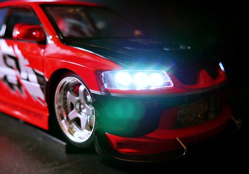 Jada Fast & Furious SEAN'S MITSUBISHI LANCER EVO VIII 1:18 LED Lights 1 of 1! - Picture 10 of 14