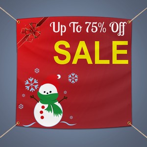 Up To 75 Off Christmas Sale Vinyl Banner 5 X 3 Retail Shop Advertising Sign Ebay