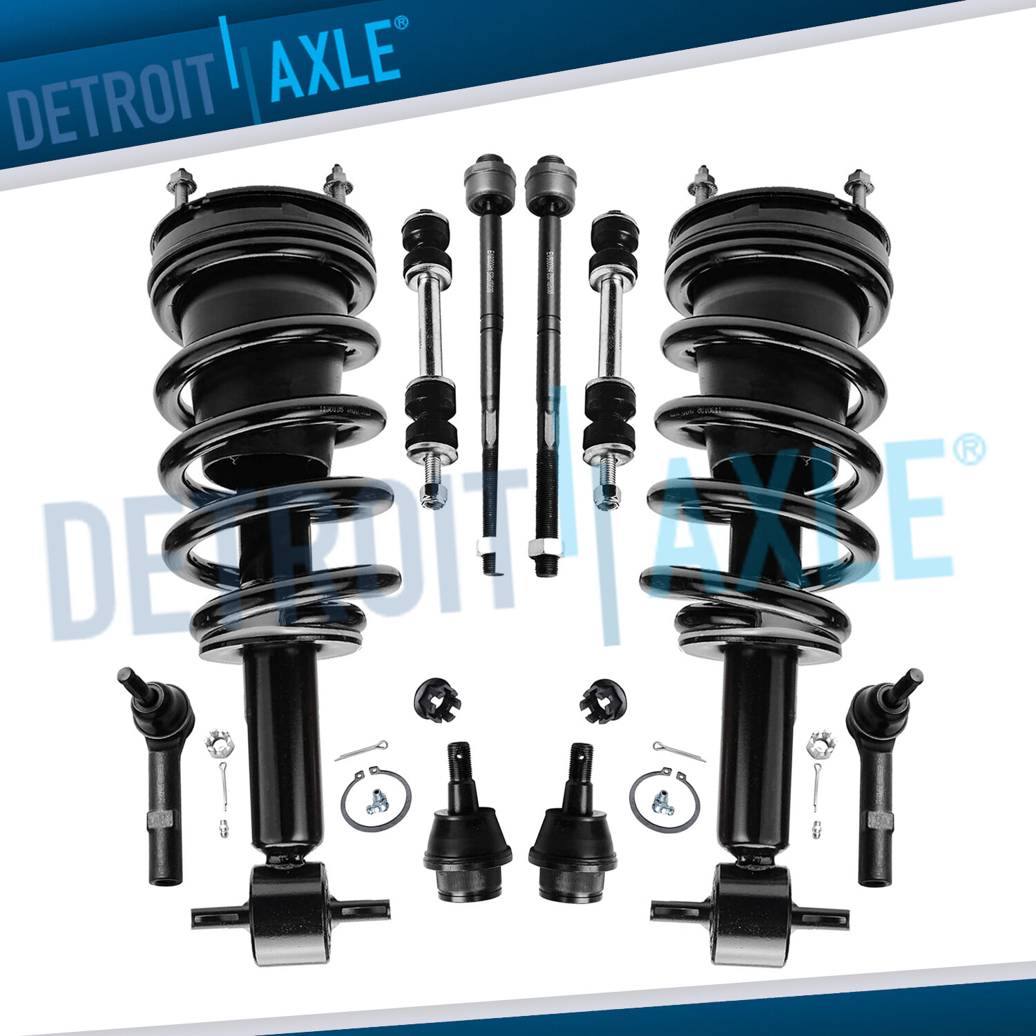 Front Strut Lower Ball Joint Sway Bar Tie Rod for 07-2014 Chevy Tahoe GMC Yukon