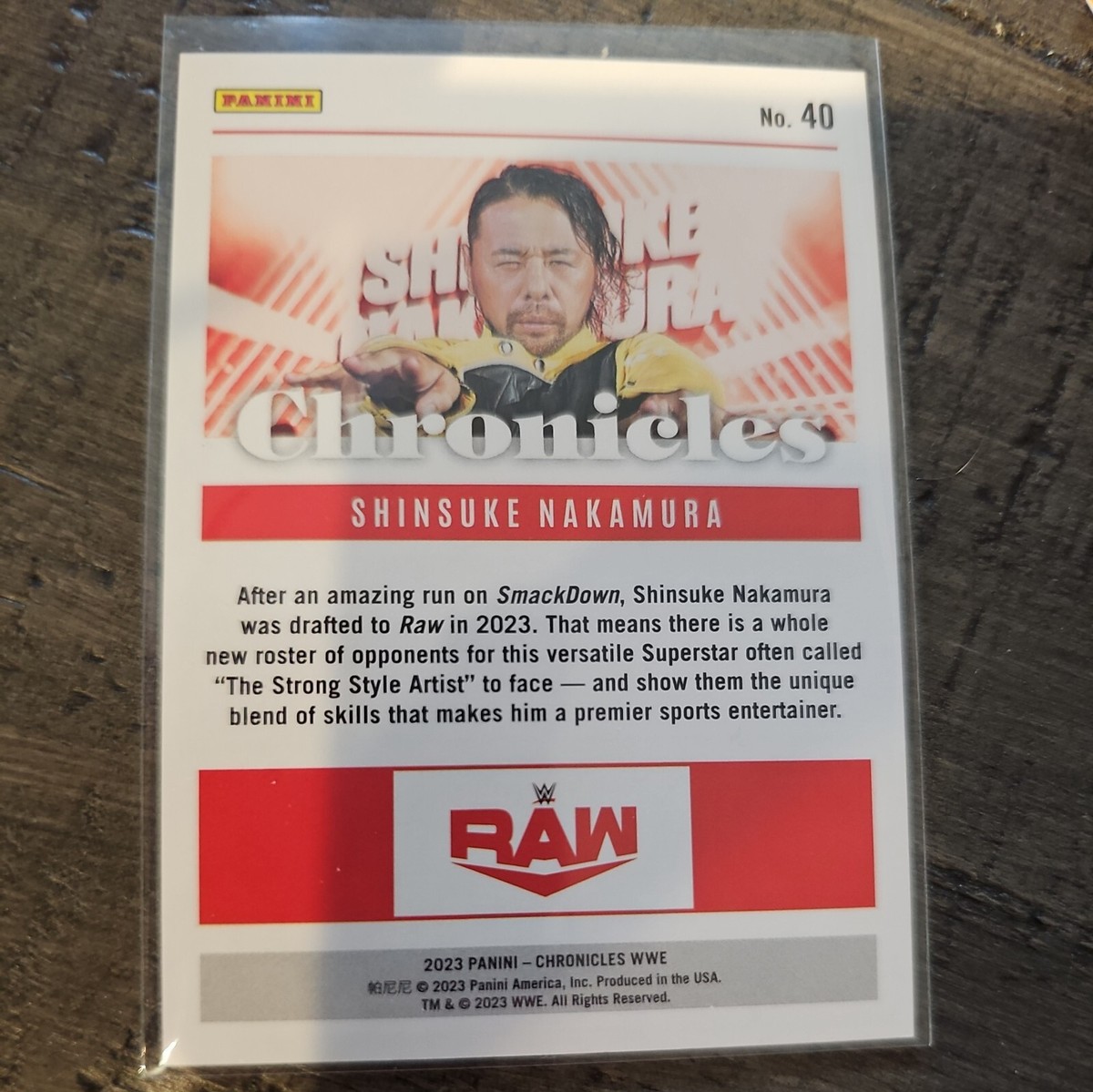 2023 Panini Chronicles WWE - Pink #40 Shinsuke Nakamura /349 | eBay