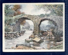 THE OLD WEIR BRIDGE, KILLARNEY - Original Players 1929 Cigarette Card