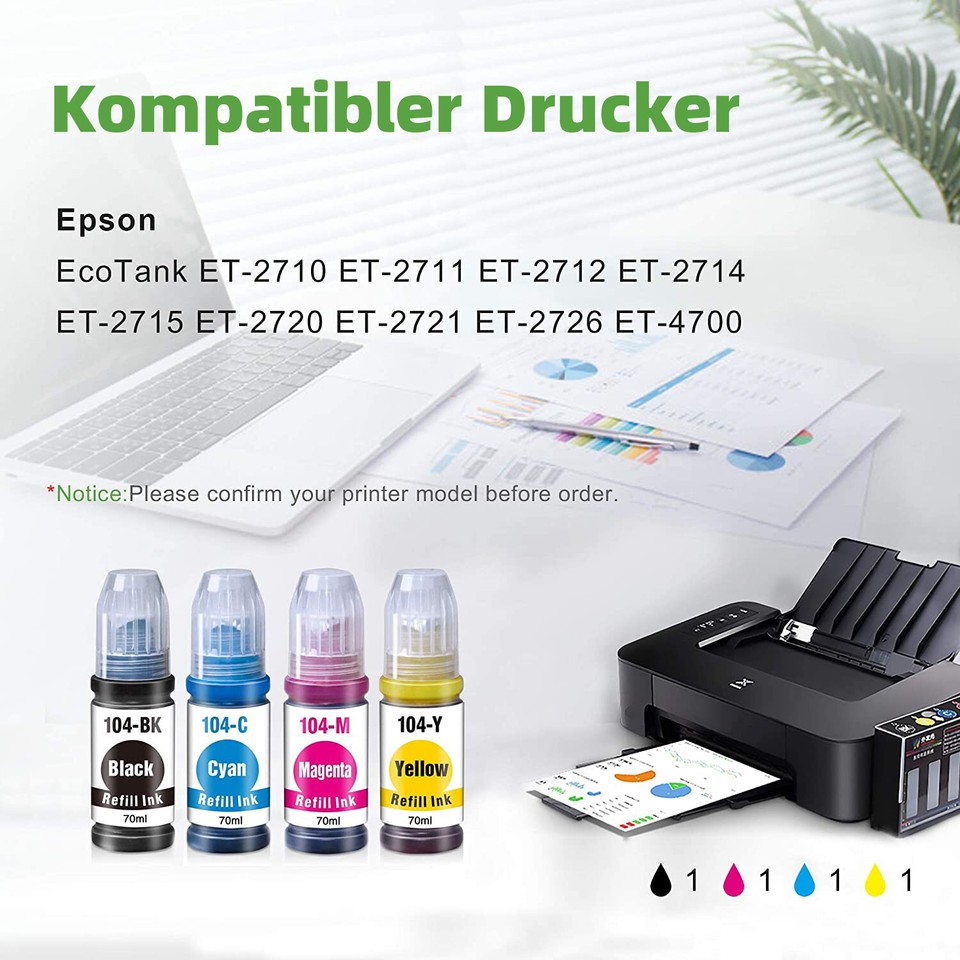 Drucker Tintentank Wartungsbox 2er Set - Für Epson ET-2800/2700 Serie