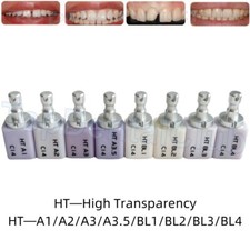 5Pcs HT C14 Dental Glass Ceramic Lithium Dislicate Blocks Cerec Emax CAD CAM