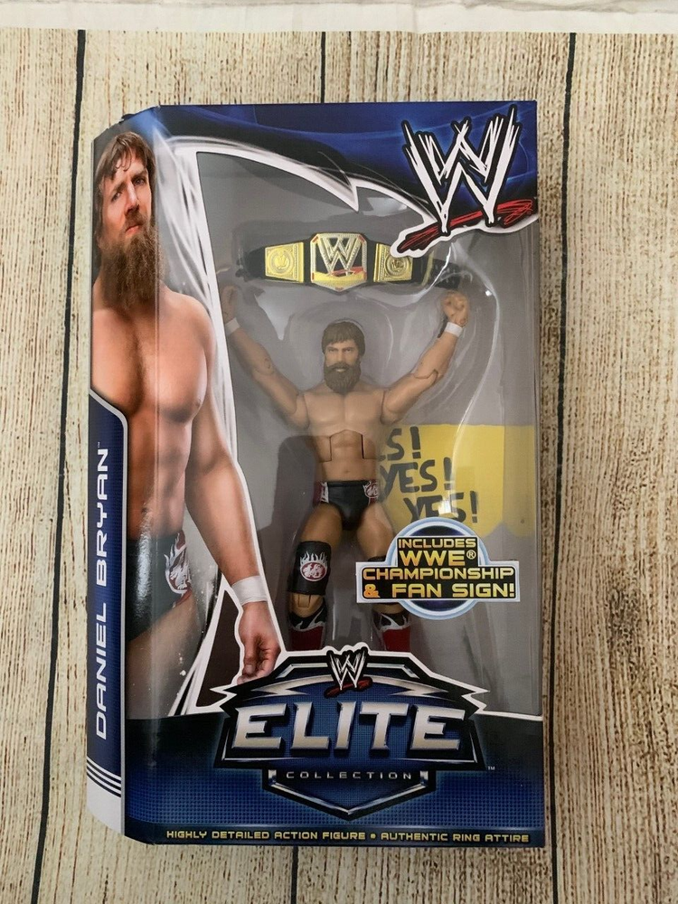 DANIEL BRYAN WWE Mattel Elite Collection Series 28 With Championship & Fan Sign
