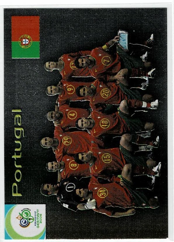 2006 Panini World Cup Portugal Team Card w/ Cristiano Ronaldo +