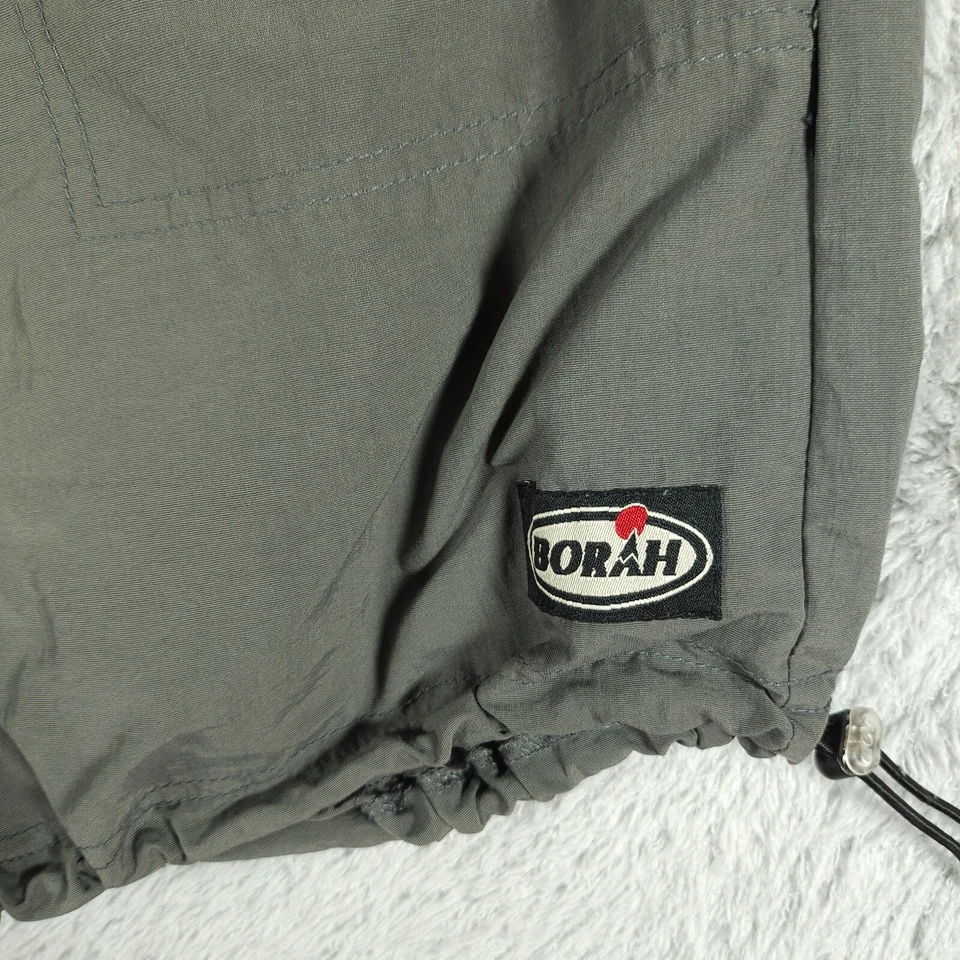 Shorts masculino BORAH extra grande cinza ciclismo passeio forrado com cinto feito nos EUA - Imagem 3 de 4