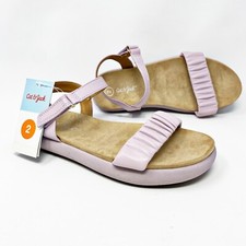 Cat & Jack Sandals Girls' 2 Lavender Purple Aylabeth Chelsea Summer Shoes Church