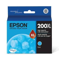 Genuine Epson 200XL Cyan Ink WF2520 WF2540 WF2530 XP400 XP310 XP300