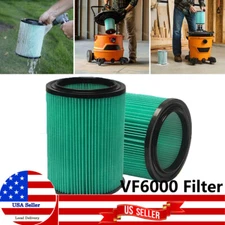 VF6000 HEPA Cartridge Filter 5-Layer Pleated Paper for RIDGID Wet & Dry Shop Vac