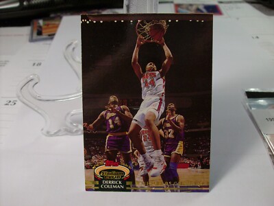 1992-93 Topps Stadium Club #193 - Derrick Coleman MC - New Jersey Nets 92-110