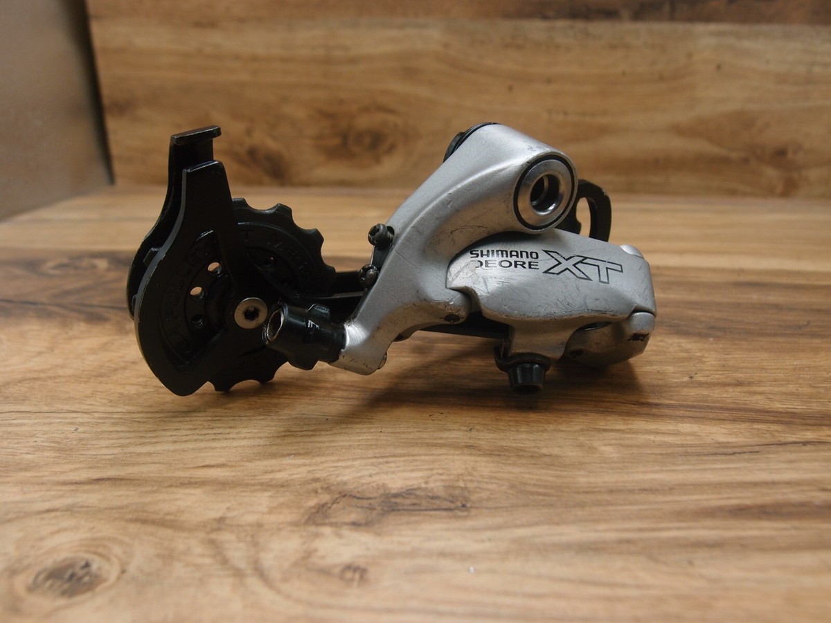 1998 rear derailleur Shimano Deore XT RD-M750 Mega Drive VIA Japan long  cage 9sp