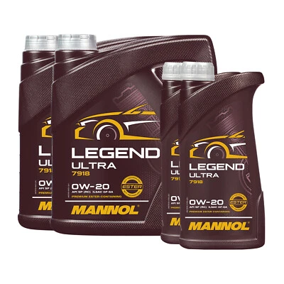 MANNOL 7918 Legend Ultra SAE 0W20, API SP RC, 2x4+2x1 Litres - Photo 1/4