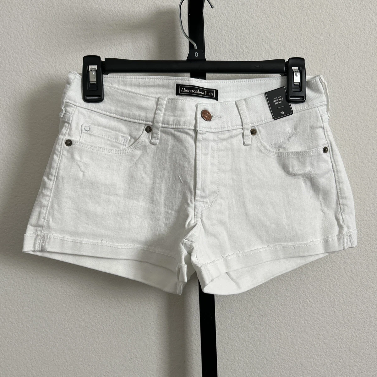 Abercrombie and fitch white hotsell shorts