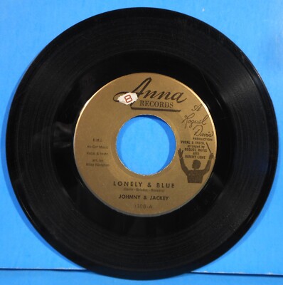 JOHNNY & JACKEY LONELY & BLUE ~ LET'S GO TO A MOVIE 7'' 1960 NICE CONDITION! VG!!