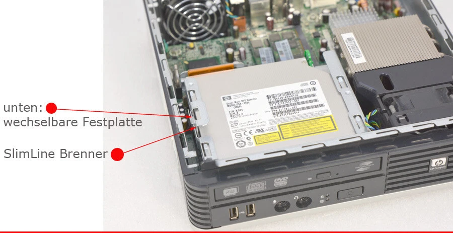 Compact PC HP DC7800 USDT 80GB HDD 2GB DVD-RW Core2Duo CPU 8xUSB Windows XP - Image 4 of 4