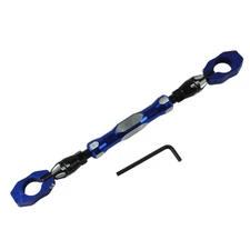 Motorcycle Handlebar Steering Strengthen Balance Cross Bar Lever BLUE Adjustable