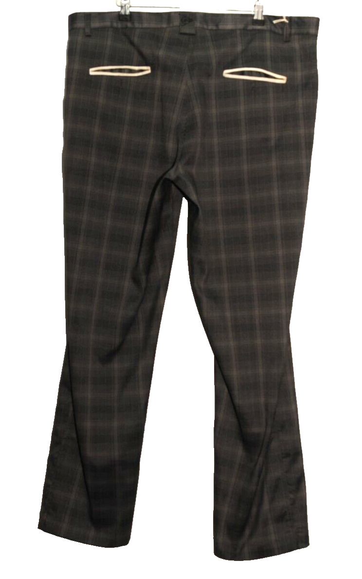 Dunlop golf trousers black/ Grey checked trim mens size W40 L31 Lightweight  | eBay