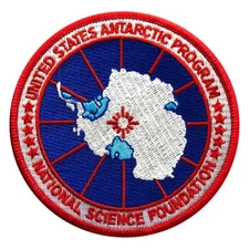USA Antarctic Program USAP Logo Embroidered Iron on Sew on Patch