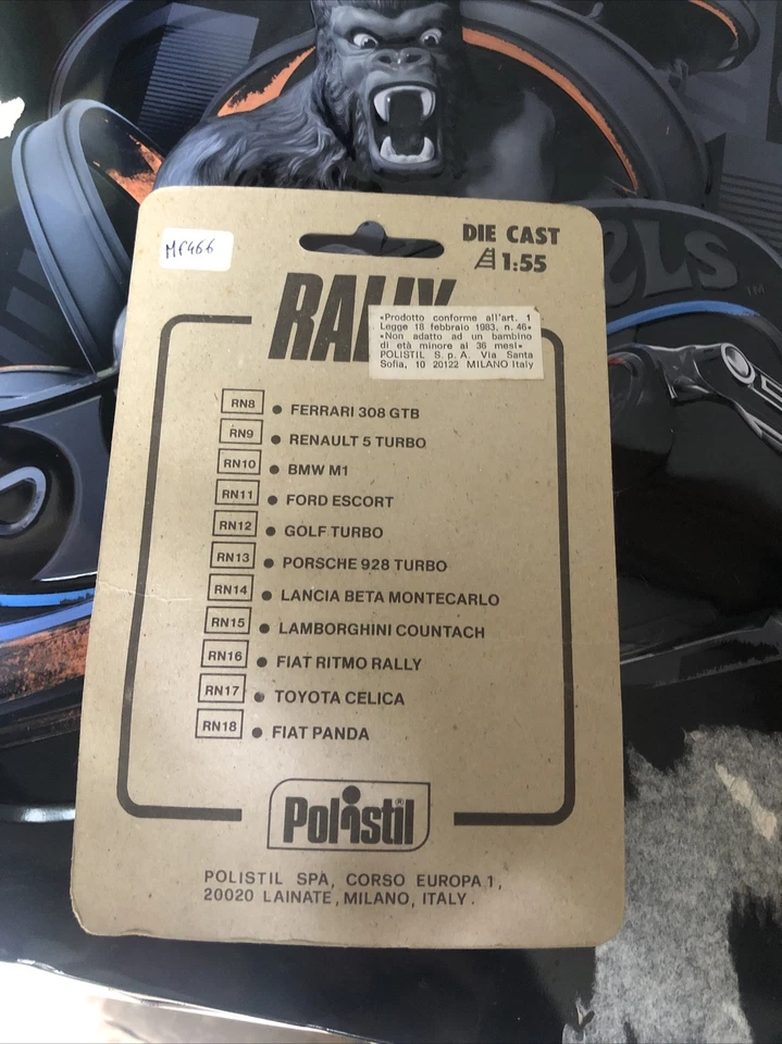 Polistil Serie Rn BMW M1 Auto Rally 1/55  Raro Vintage - Immagine 4 di 4