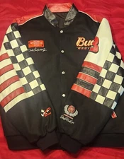 Chase Authentics Dale Earnhardt Jr Budweiser Reversible Checkerboard Jacket XXL