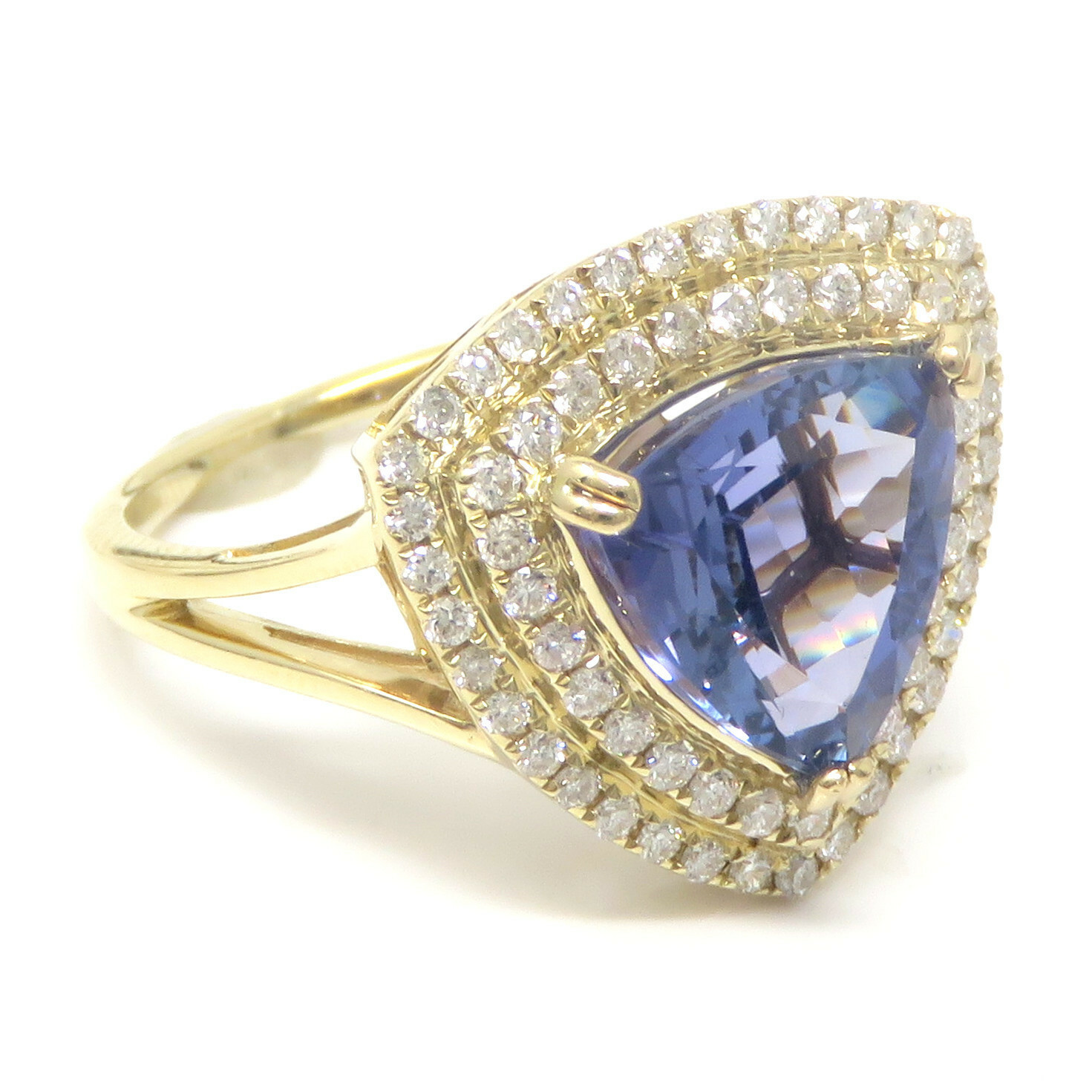 NYJEWEL 14k Yellow Gold 3.5ct Tanzanite & Diamond… - image 2
