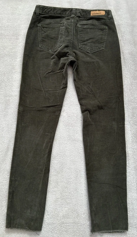 UNIONBAY Corduroy Pants Button Front Stretch Girls Size 14 (Womens 3-5) W28 L27 - Image 2 of 4