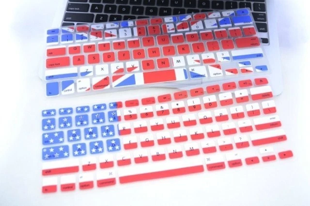 Recubrimiento de cubierta de teclado versión UE/Reino Unido EE. UU. para MacBook 12"/Air White Pro 11" 13" 15" Foto 4 de 4