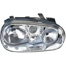 Halogen Scheinwerfer rechts H7/ H1/ H3 chrom für VW Golf IV Variant Cabriolet