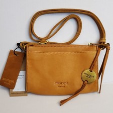 Margot Aiden Wallet On The String Tan Leather Crossbody Phone Card Holder NWT 