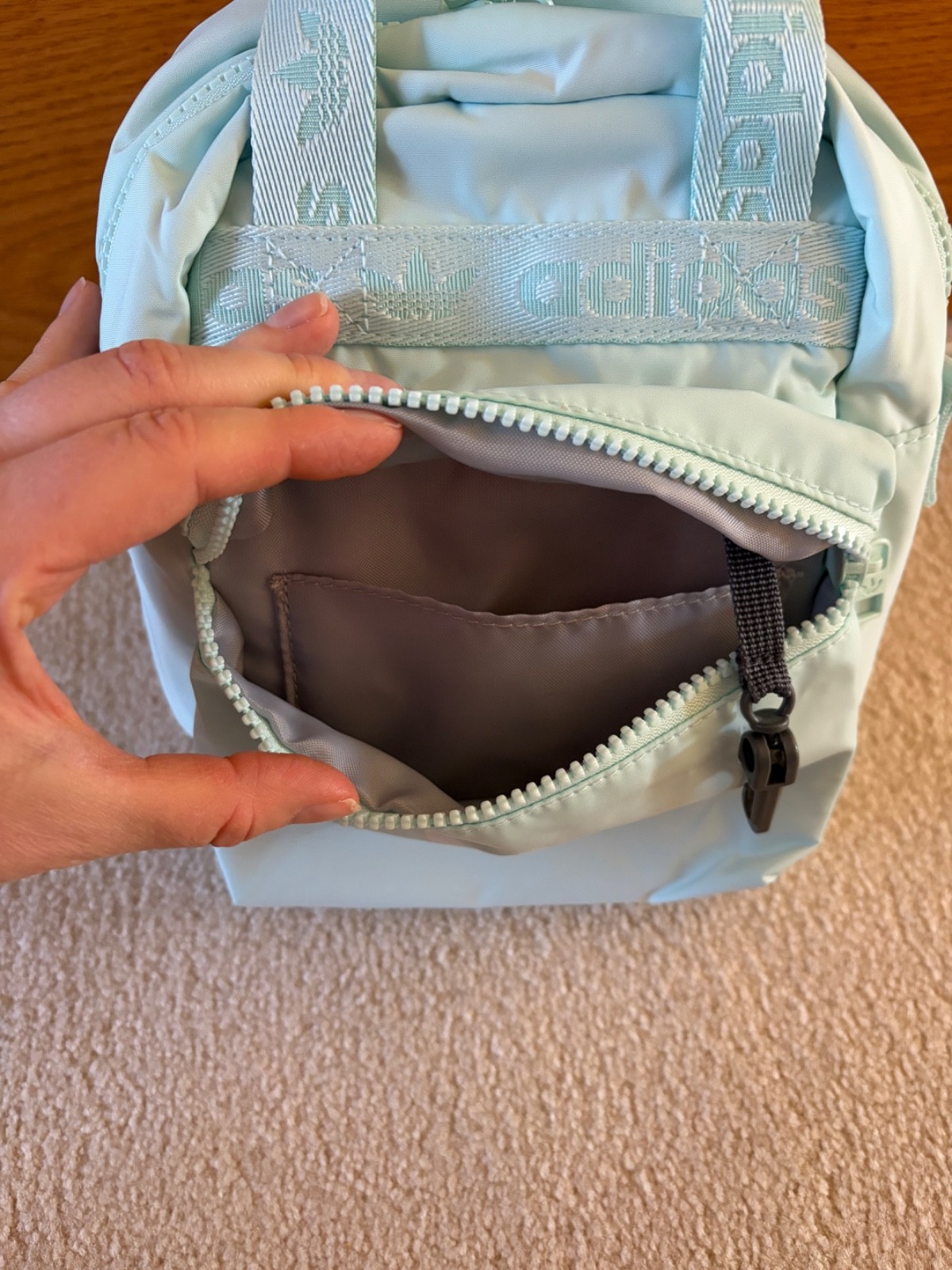 Adidas Convertible Mini Micro Backpack Purse in L… - image 16