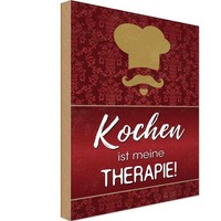 Holzschild 30X20 Cm Kochen Ist Meine Therapie KüChe Deko Geschenk Holz Schild