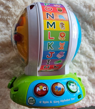LeapFrog Spin  Sing Alphabet Zoo Learning Toy Tested And Working Blue  Green