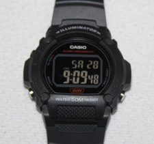 Casio WR Illuminator men's watch 3224 W-219H water resistant WORKS