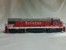 HO Scale Burlington CB&Q Diesel Locomotive #153 RUNS (No Box)